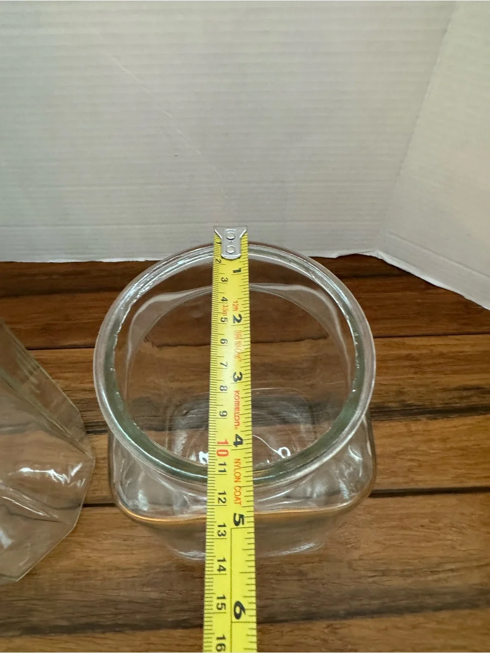 Vintage Set of 2 Glass Canisters with Lids